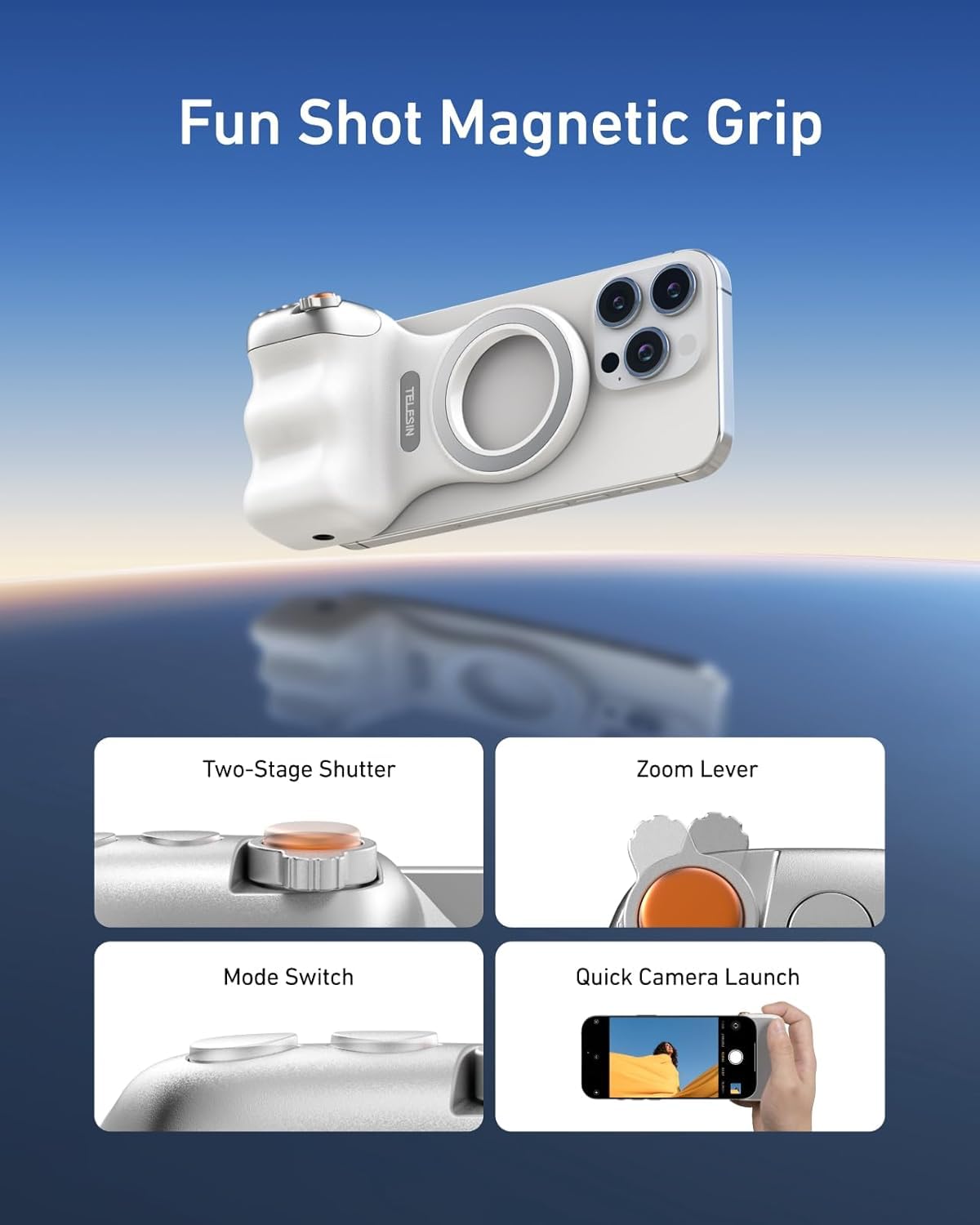 TELESIN Phone Camera Handle