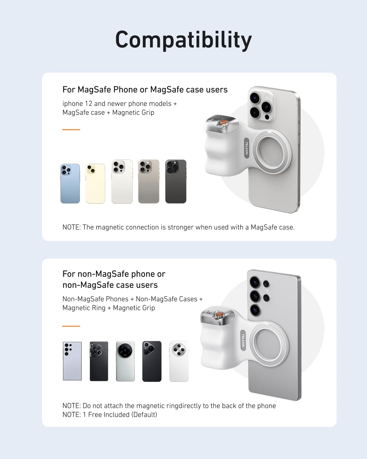 TELESIN Phone Camera Handle