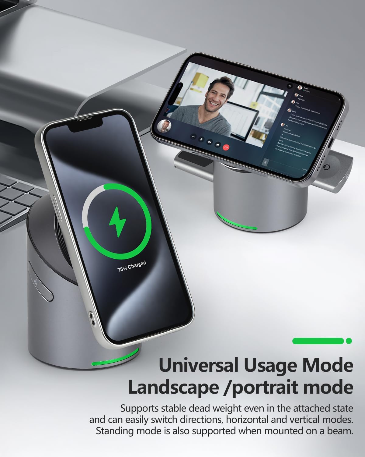 3-in-1 Rotating Wireless Charger